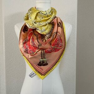 Diane Von Furstenberg Silk Scarf • Iconic DVF Print • Large 34” Designer Square